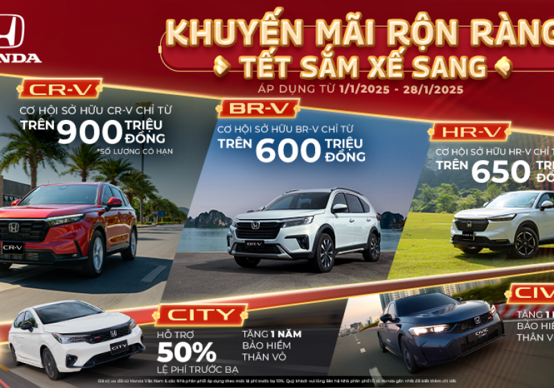 Chương trình khuyến mại: Khuyến Mãi Rộn Ràng - Tết Sắm Xế Sang