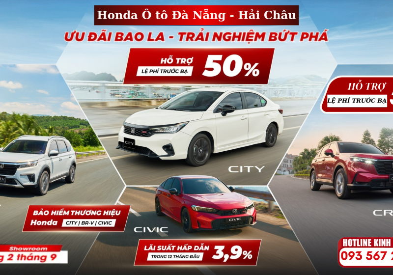 Chương trình khuyến mại của các dòng xe ô tô Honda trong tháng 5 năm 2025